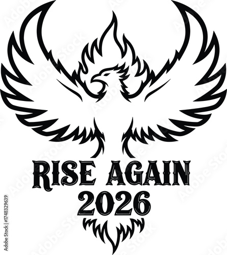 Rise Again 2026 Phoenix Logo