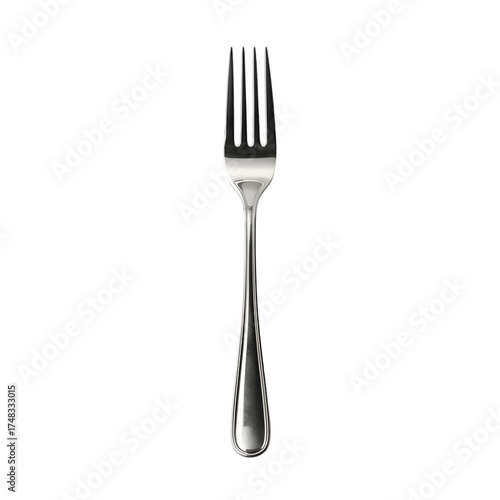 fork on white background
