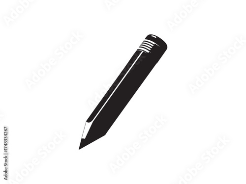 Writing Pencil Vector Illustration – Simple Minimal Design