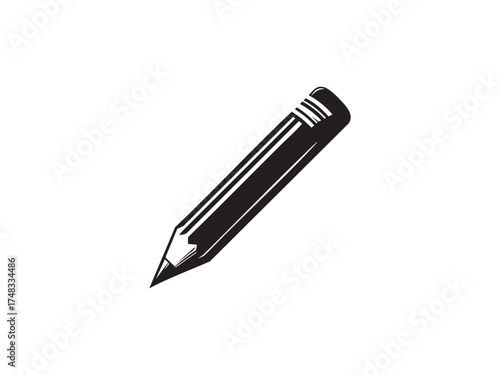 Pencil Drawing Tool Vector – Classic Education and Writing Icon