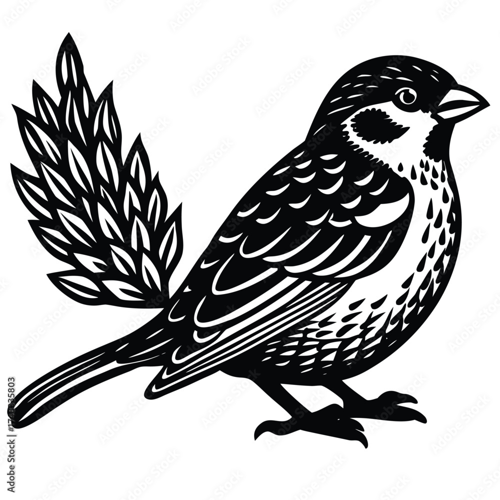 Fototapeta premium bird on a branch
