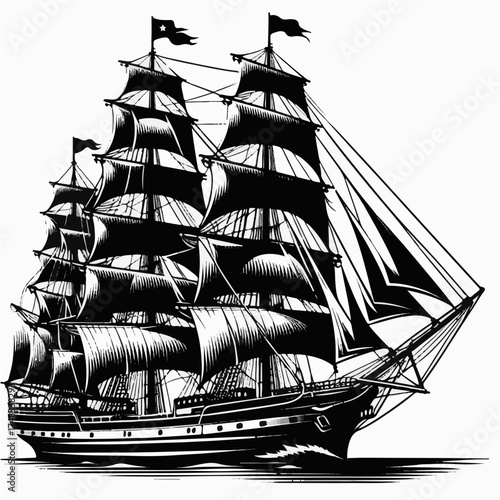 pirate ship silhouette