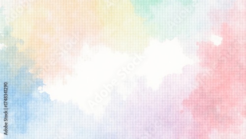 Soft Pastel Watercolor Background Texture – Abstract Artistic Gradient Design