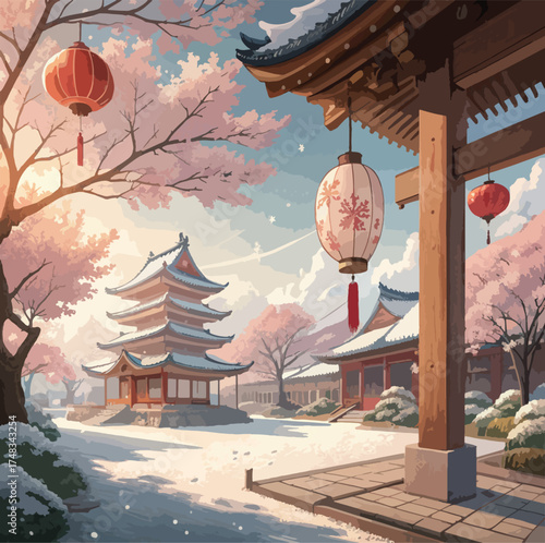Japanese New year background