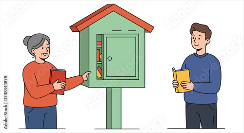 Community Little Free Library Sharing Books and Knowledge