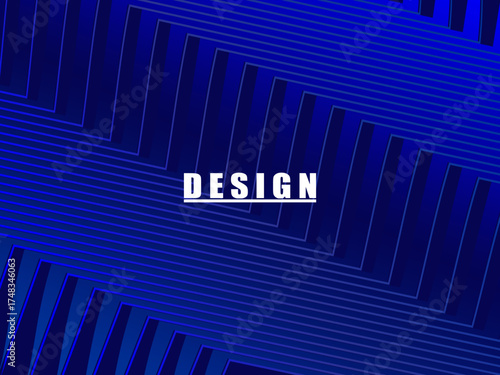Premium background design with diagonal dark blue stripes pattern. Vector horizontal template for digital lux business banner, contemporary formal invitation, luxury voucher, prestigious gift certific
