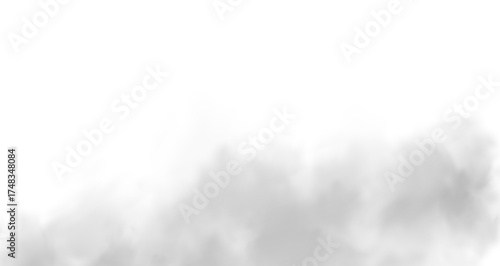 single white cloud with transparent background
