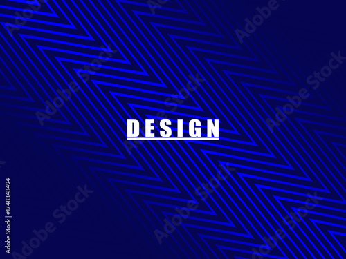 Premium background design with diagonal dark blue stripes pattern. Vector horizontal template for digital lux business banner, contemporary formal invitation, luxury voucher, prestigious gift certific