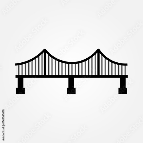 bridge icon symbol illustration vector eps10 logo template design pattern seamless bright minimal design flat design realistic style simple design modern design