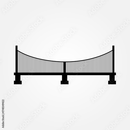 bridge icon symbol illustration vector eps10 logo template design pattern seamless bright minimal design flat design realistic style simple design modern design