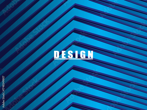 Premium background design with diagonal dark blue stripes pattern. Vector horizontal template for digital lux business banner, contemporary formal invitation, luxury voucher, prestigious gift certific