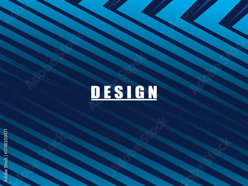 Premium background design with diagonal dark blue stripes pattern. Vector horizontal template for digital lux business banner, contemporary formal invitation, luxury voucher, prestigious gift certific
