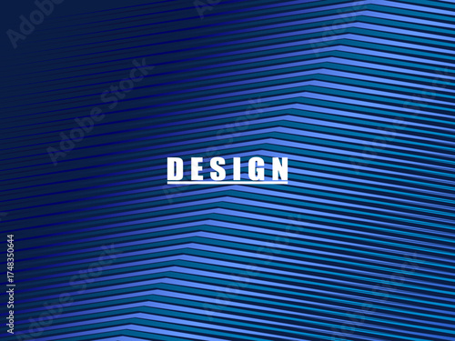Premium background design with diagonal dark blue stripes pattern. Vector horizontal template for digital lux business banner, contemporary formal invitation, luxury voucher, prestigious gift certific