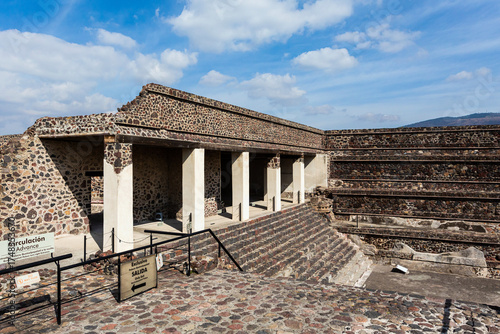 Teotihuacan pyramids landscape in Mexico