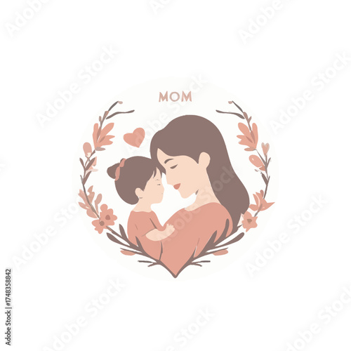 mother's day icon vector 