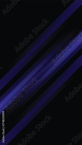 Stunning dark backdrop with vibrant blue gradient stripes for modern designs and impactful presentations