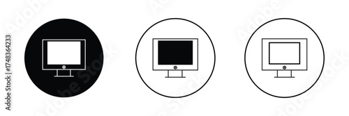 Television vector icon. Can be used for printing, mobile and web applications.Eps 10