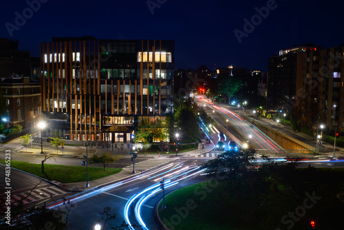 Long exposure of Washington DC Street