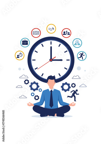 Achieving work life balance by managing time effectively.