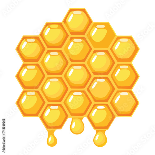 Generative Design Geometric Honeycomb Pattern Bee Hive Digital Art Graphic
