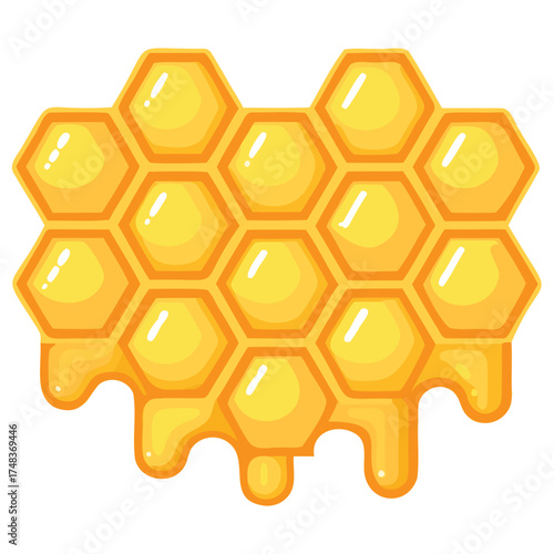 Generative Design Geometric Honeycomb Pattern Bee Hive Digital Art Graphic