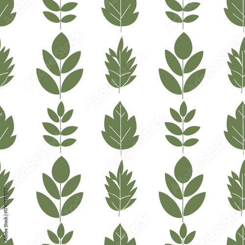 Vibrant green leaf patterns create a fresh, natural backdrop for modern design projects, evoking tranquility and organic beauty.