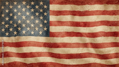 Aged American flag (2)