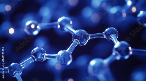 Blue and silver chemical bond