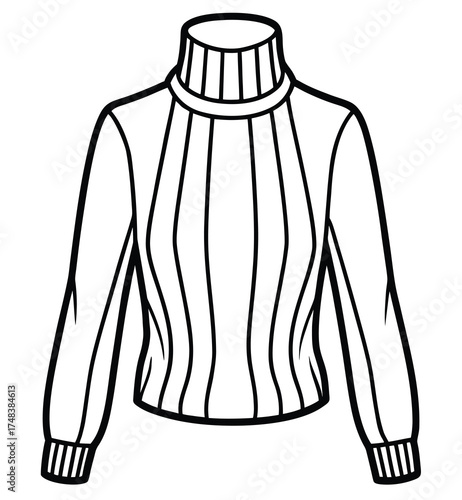 Vector illustration of fashion clothing, including a jacket, coat, and trousers, with a design suitable for business or casual wear for men and woman