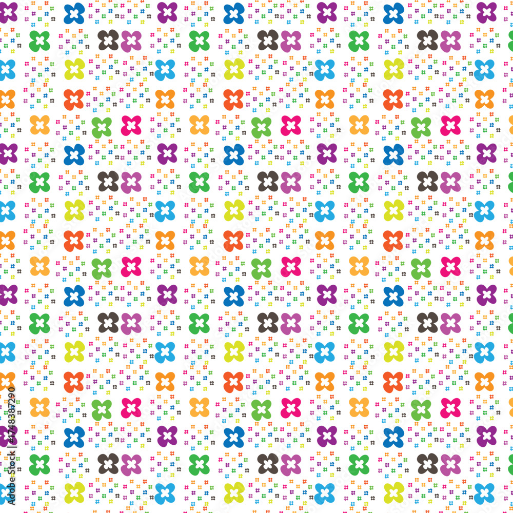 Obraz premium seamless pattern with colorful dots