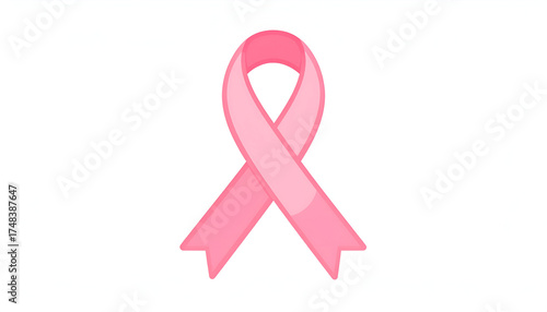 Pink Ribbon - Symbol of Breast Cancer Awareness and Support.