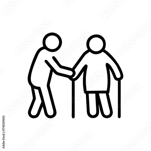 Elderly in Park Scene