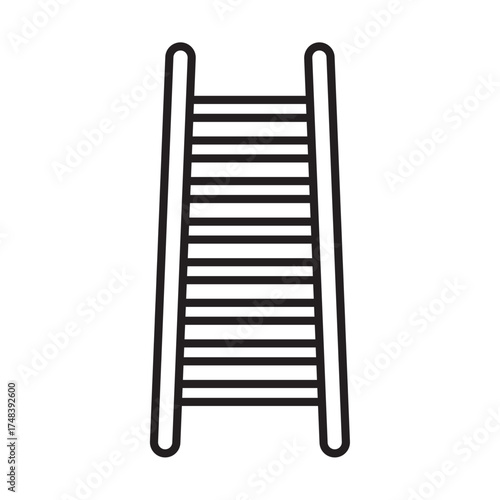 Best ladder icon vector illustration logo template in trendy style, can be used for many purposes