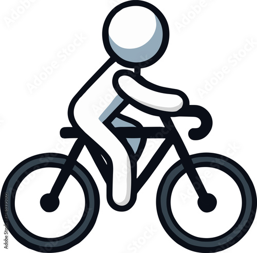 自転車に乗る人のイラスト