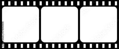 film strip, film reel movie vector art, film strip frame silhouette vector illustration Old film reel with its imperfections. Black and white film reel icon for cinema or movie film strip reel