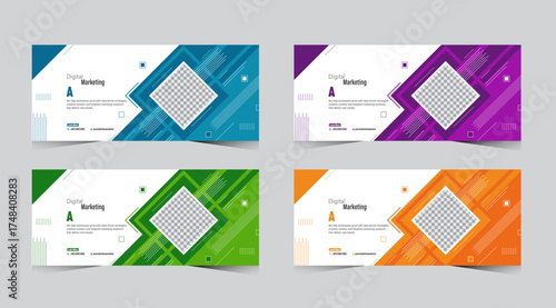 Modern Facebook Cover Banner Template for Business and Social Media Marketing