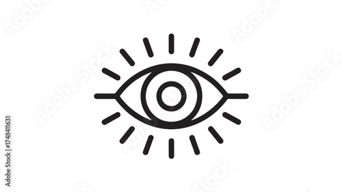 Stylized eye icon symbolizing vision, awareness, and observation