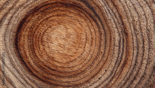 Close up view of wood rings, showing growth patterns.