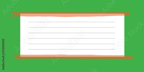 Blank paper notes template design.eps