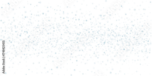 Realistic heavy falling snow white blue overlay with transparent background showing realistic snowflake texture, winter storm effect frosty abstract design