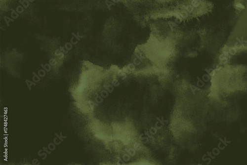 Abstract olive green watercolor wash background texture design element suitable for various creative projects with organic appearance
