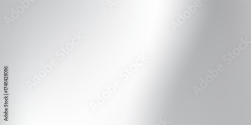 Vector abstract aluminum grey sheet with reflection. Platinum and titanium abstract cold simple abstract modern design
