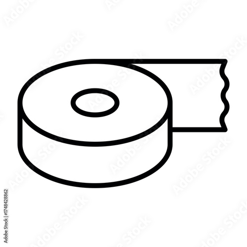 Electrical Tape Icon Vector Illustration