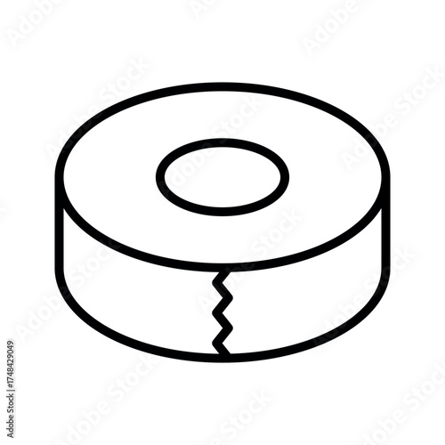 Electrical Tape Icon Vector Illustration