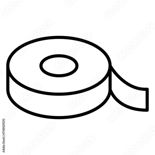 Electrical Tape Icon Vector Illustration