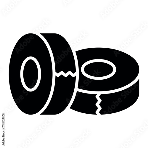 Electrical Tape Icon Vector Illustration