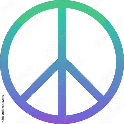 Tableau sur toile peace symbol