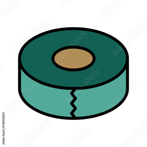 Electrical Tape Icon Vector Illustration