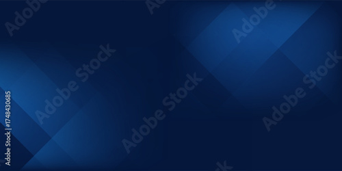 Simple dark navy blue silver abstract pattern background. Geometric shape. Line triangle angle fold polygon abstract simple