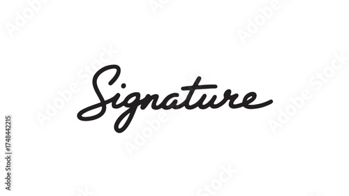 Elegant handwritten signature in flowing script on a clean white background.